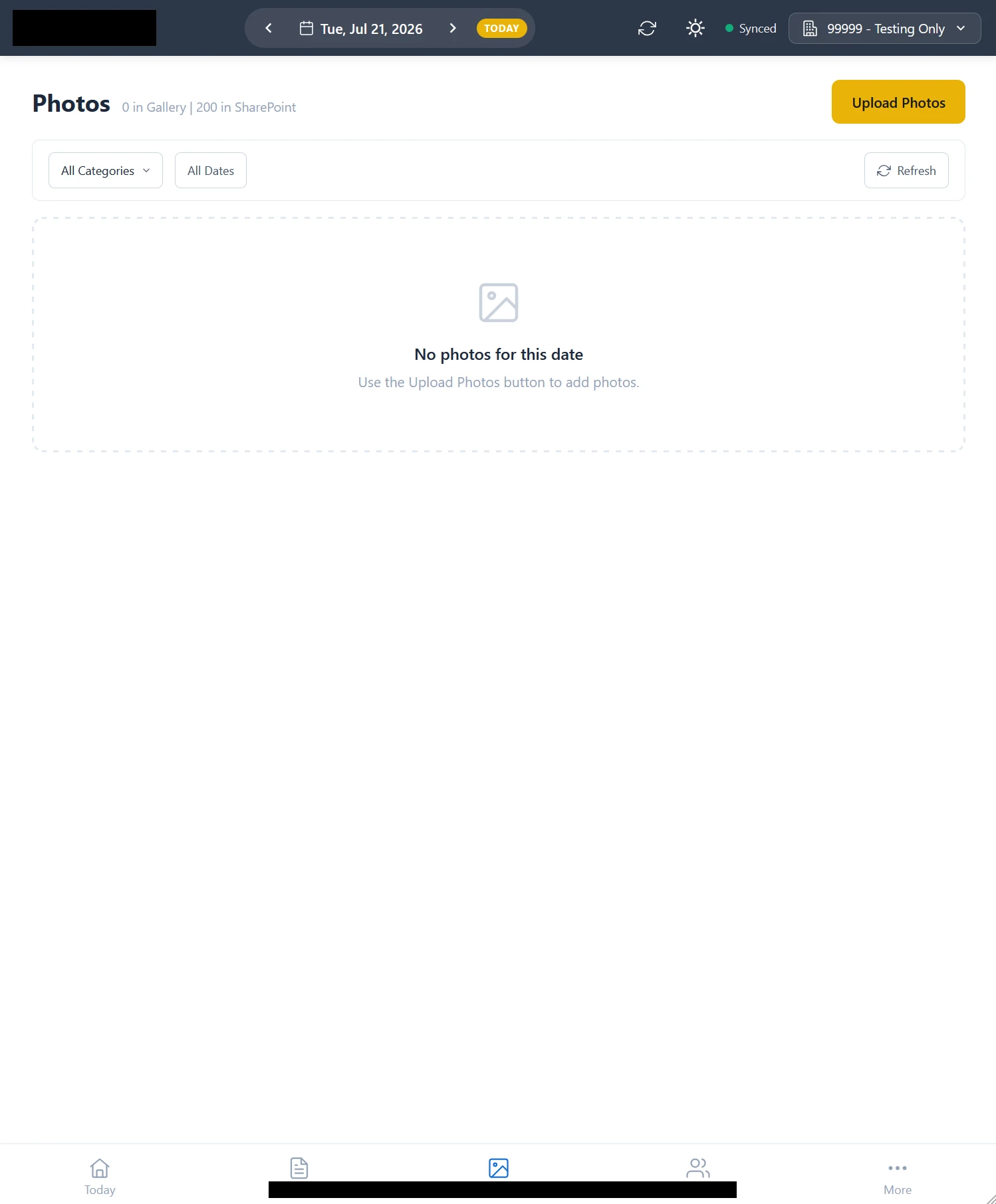 Redesigned field app, third screen